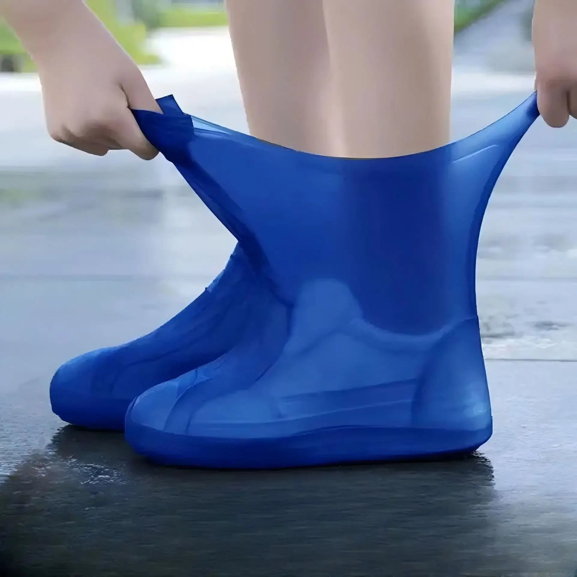 Waterproof Latex Shoe Covers - Durable, Non-Slip Rain Gear