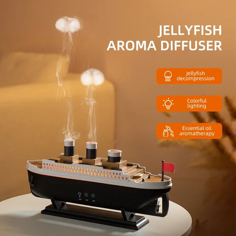 Titanic Ship Model Humidifier & Aroma Diffuser with Remote Control