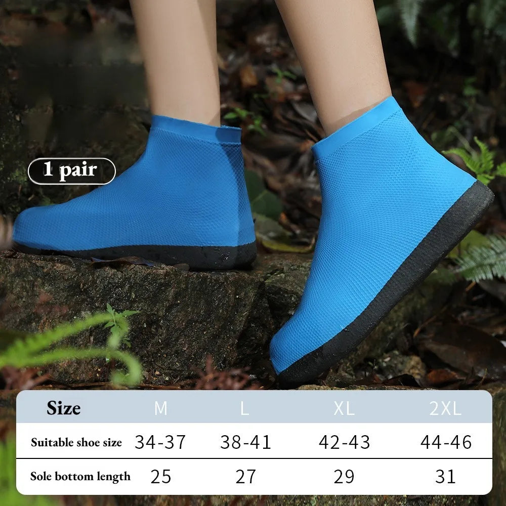 Waterproof Anti-Slip Shoe Covers for Rainy Days - Reusable & Unisex