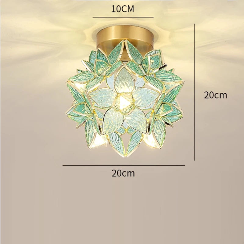 Nordic Copper Glass Pendant Light - Stylish LED Fixture for Home