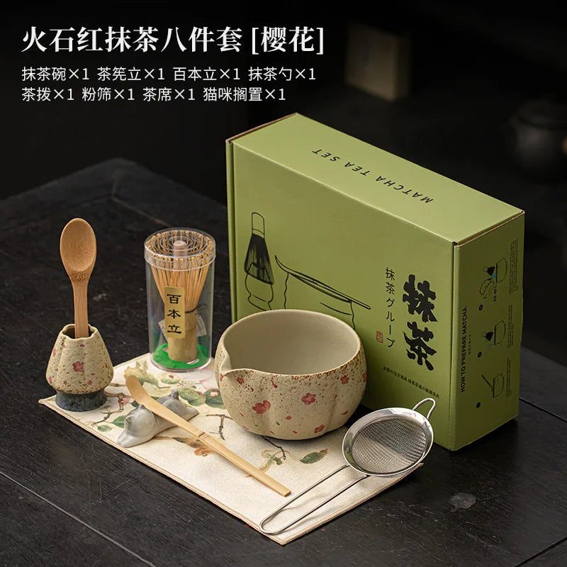 Exquisite Bamboo Matcha Set - Bowl, Whisk & Tea Tools Gift