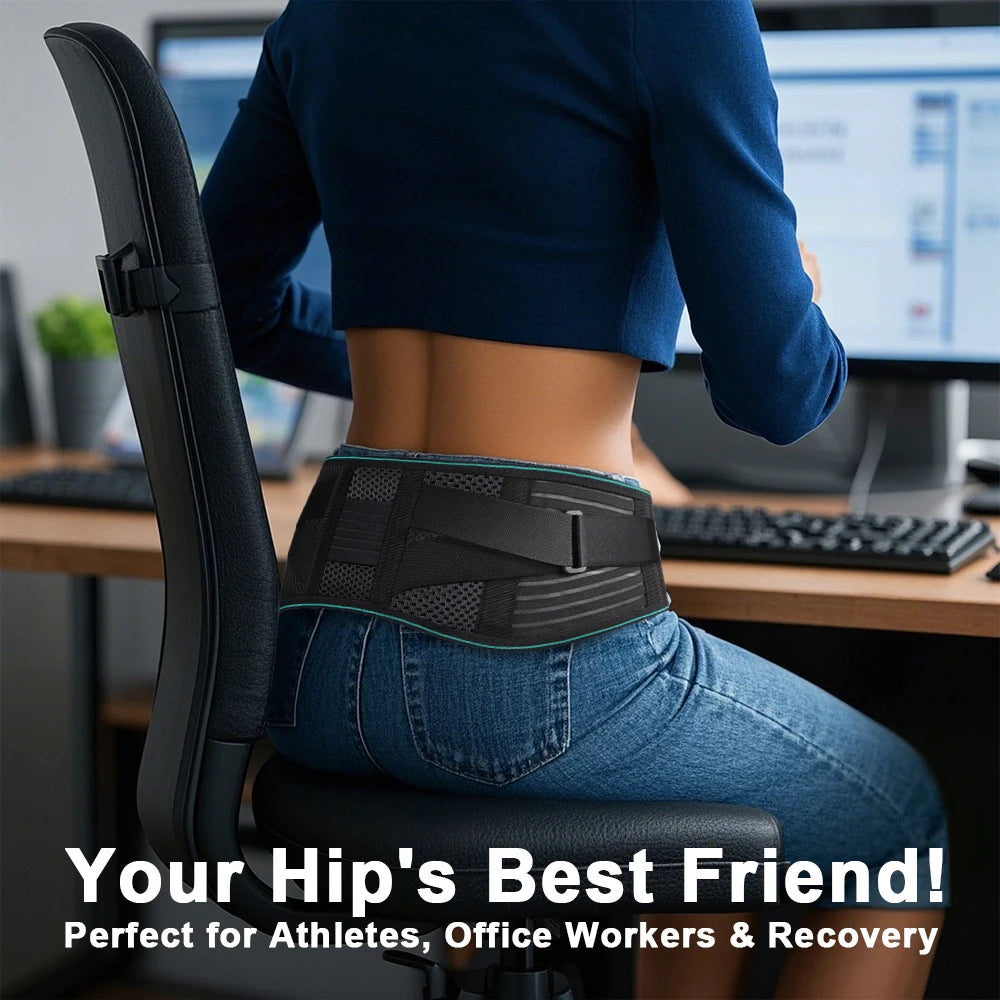 Adjustable Back Brace for Lower Back Pain Relief & Improved Posture