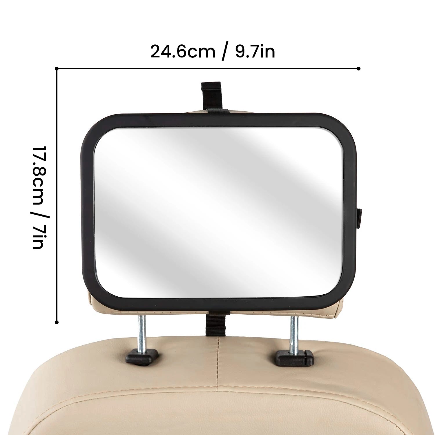Deluxe Baby Car Mirror - Ultra HD Shatterproof Backseat Safety