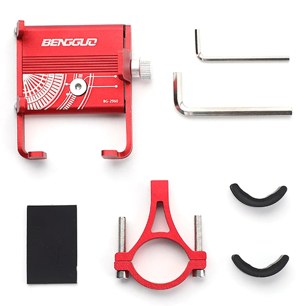 Adjustable Aluminium Alloy Bike Phone Mount – Secure & Nonslip Holder