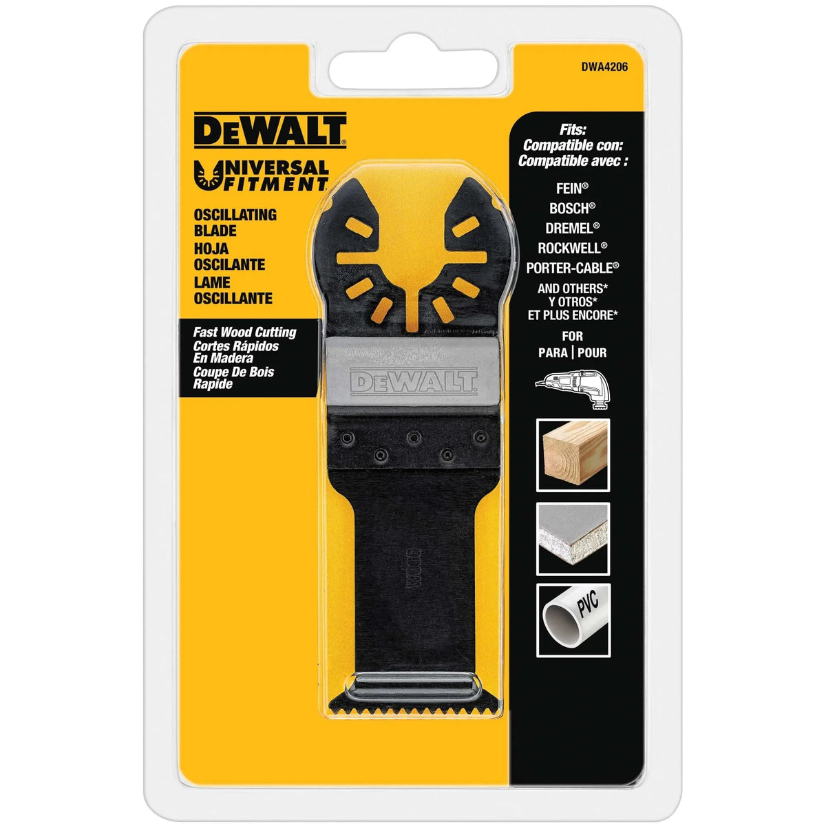 DEWALT Oscillating Wood/Nails Blade - Precision Cutting and Durability