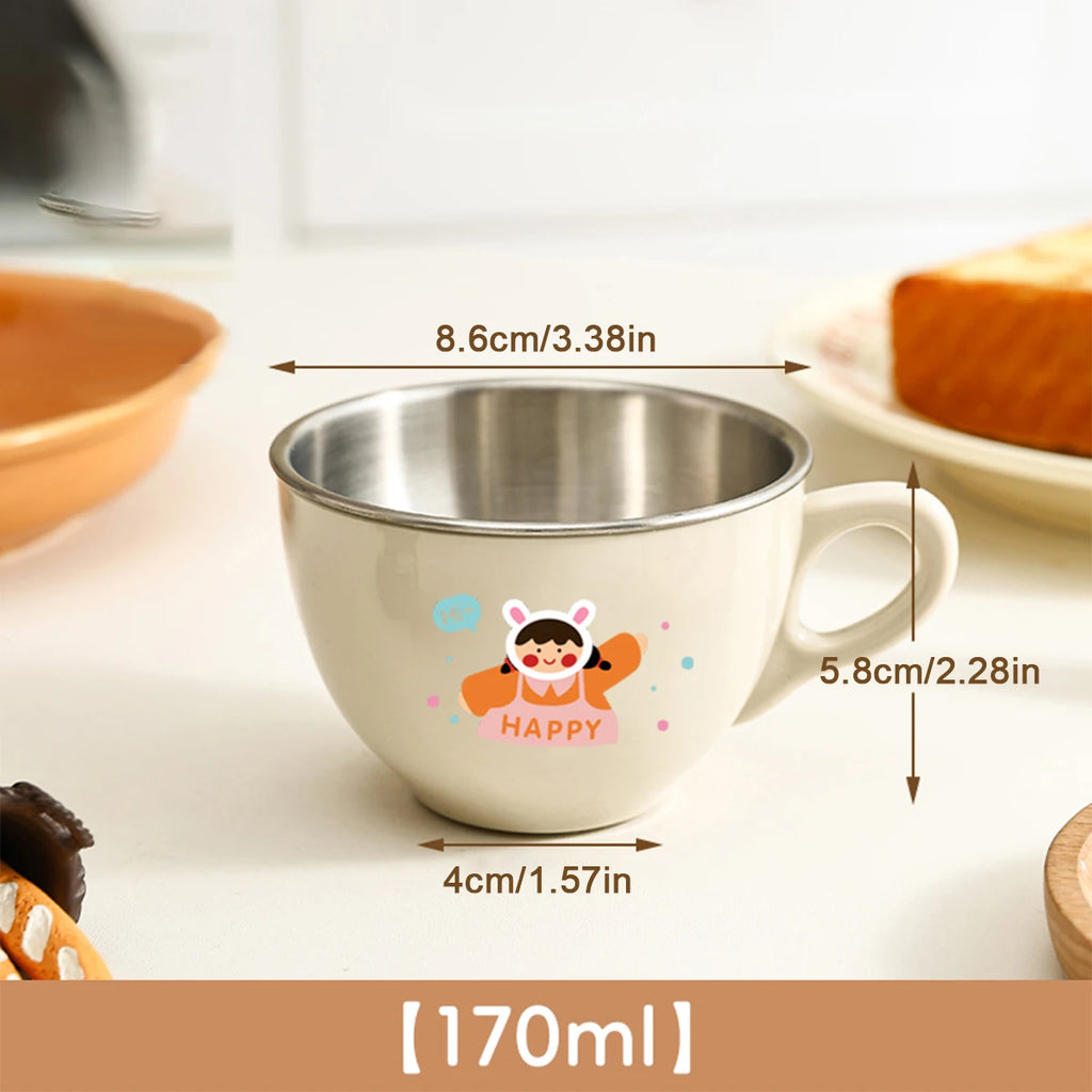 Durable Mini Stainless Steel Tumbler for Kids - Anti-Scald Cup