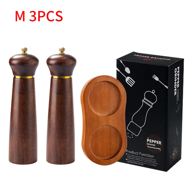Antique Wood Pepper Mill - Stylish Salt and Pepper Grinder