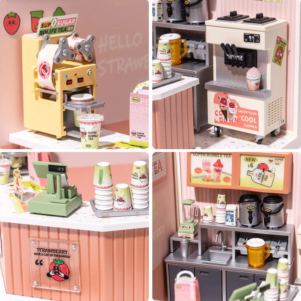 Robotime DIY Miniature House Kit - Fun 3D Puzzle for Kids & Adults