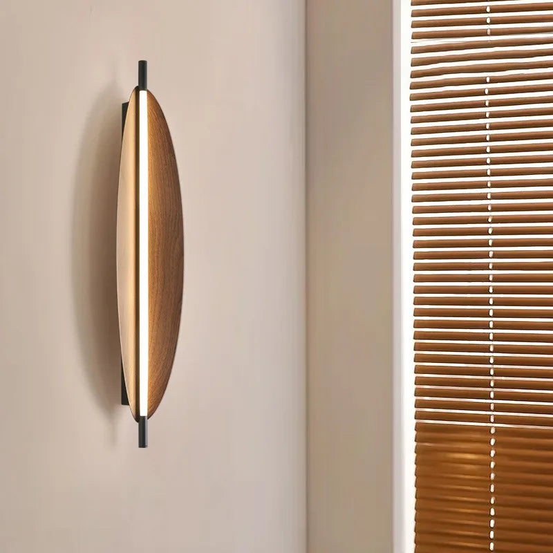 Minimalist LED Wall Lamp - Modern Leaf Design for Living Room & Bedroom