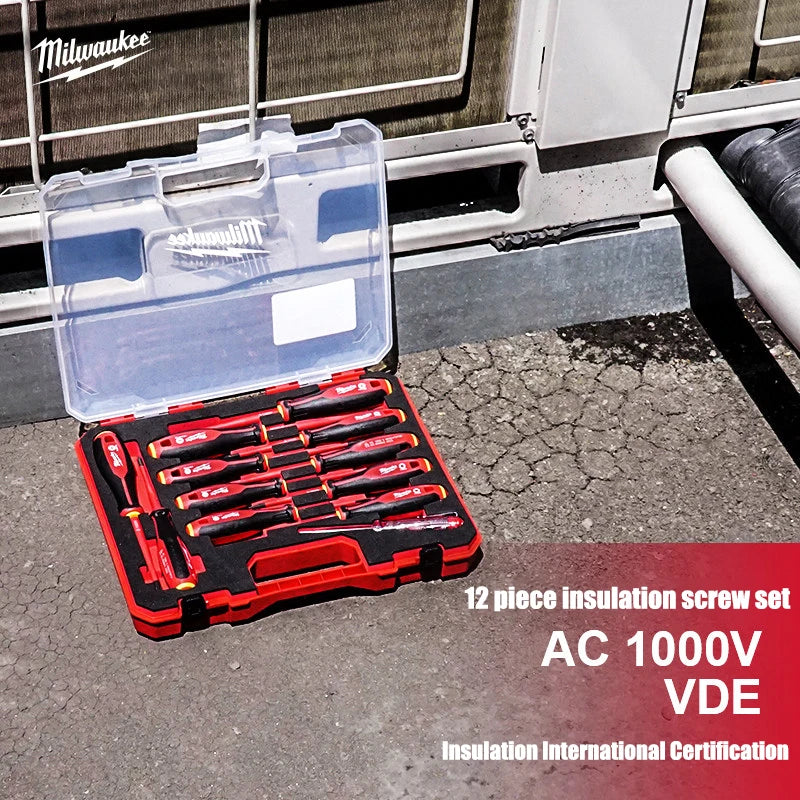 Milwaukee 12-Piece Insulated Screwdriver Set | Precision Maintenance Tool
