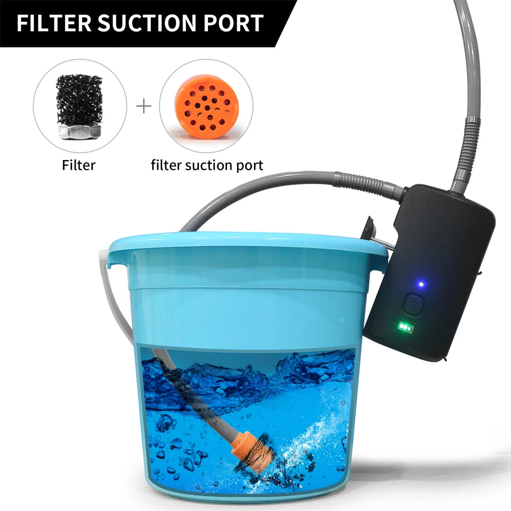 Rechargeable Portable Camping Shower Pump - Waterproof & Versatile