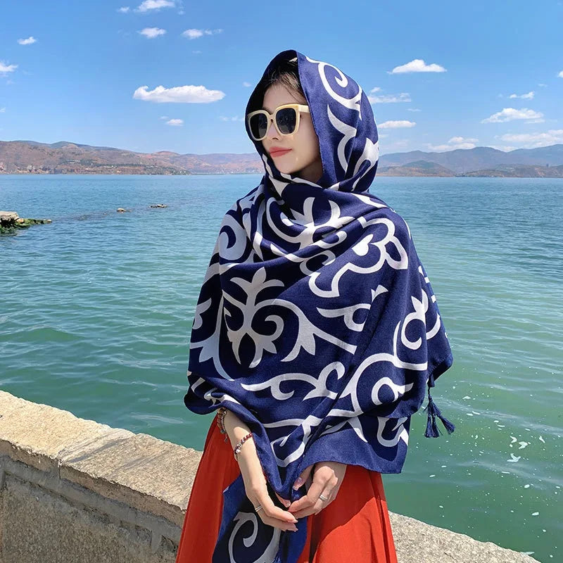 28 Stylish Travel Beach Shawls | 90x180cm Sunscreen Scarfs for Women