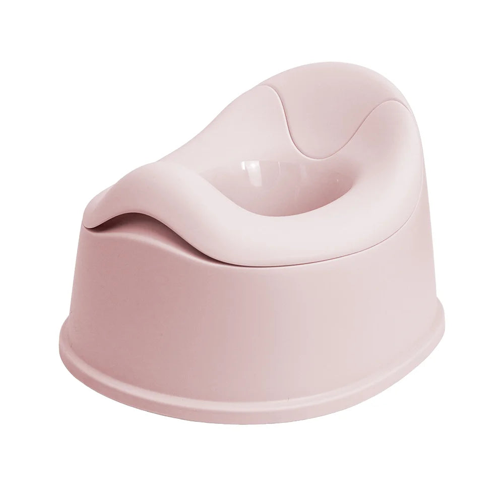 Comfortable Ergonomic Baby Potty Chair - Anti-Slip, Easy Clean, Pink/Grey
