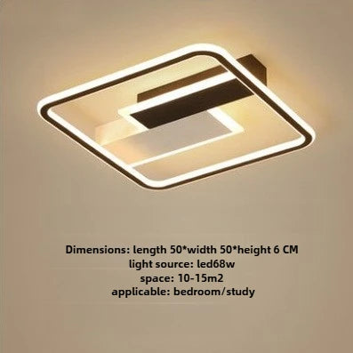 Modern LED Ceiling Light with Remote Dimming for Home & Office
