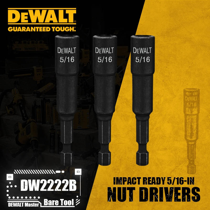 DEWALT Impact Ready 5/16" Nut Drivers for High-Torque Applications