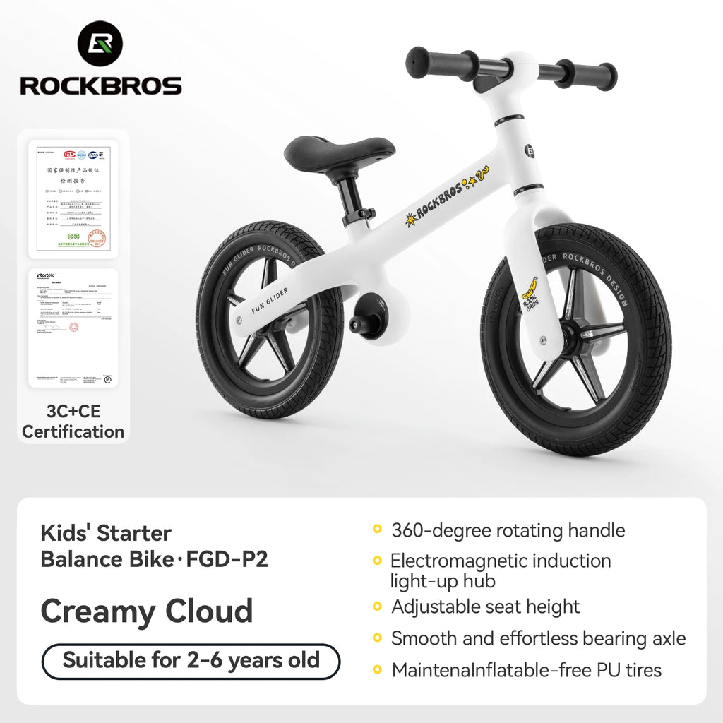 ROCKBROS Kids Balance Car Scooter - Fun & Safe for 2-6 Years