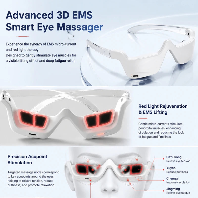 Beauty Remains Eye Massager - Red Light Therapy for Dark Circles