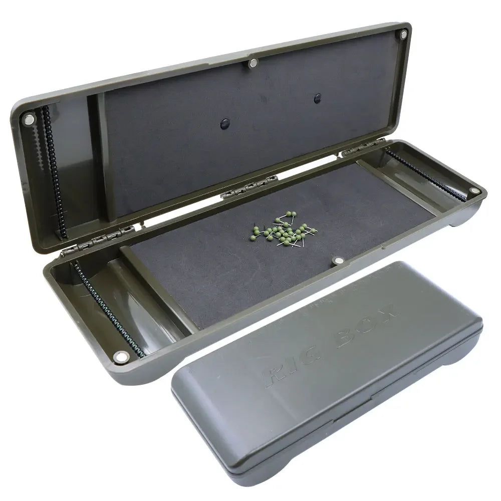 Compact Carp Fishing Tackle Storage Box for Efficient Rig Organization