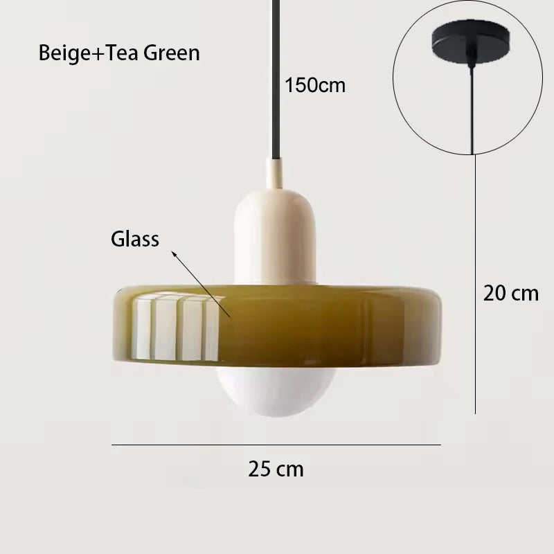 Stylish Modern Glass Pendant Light for Home & Dining Spaces