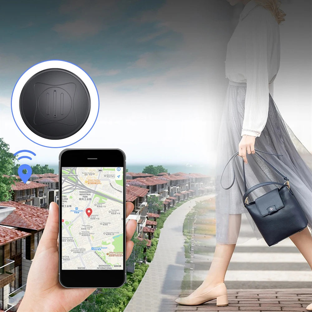 Mini Magnetic GPS Tracker for Pets & Kids - Real-Time Location Tracker