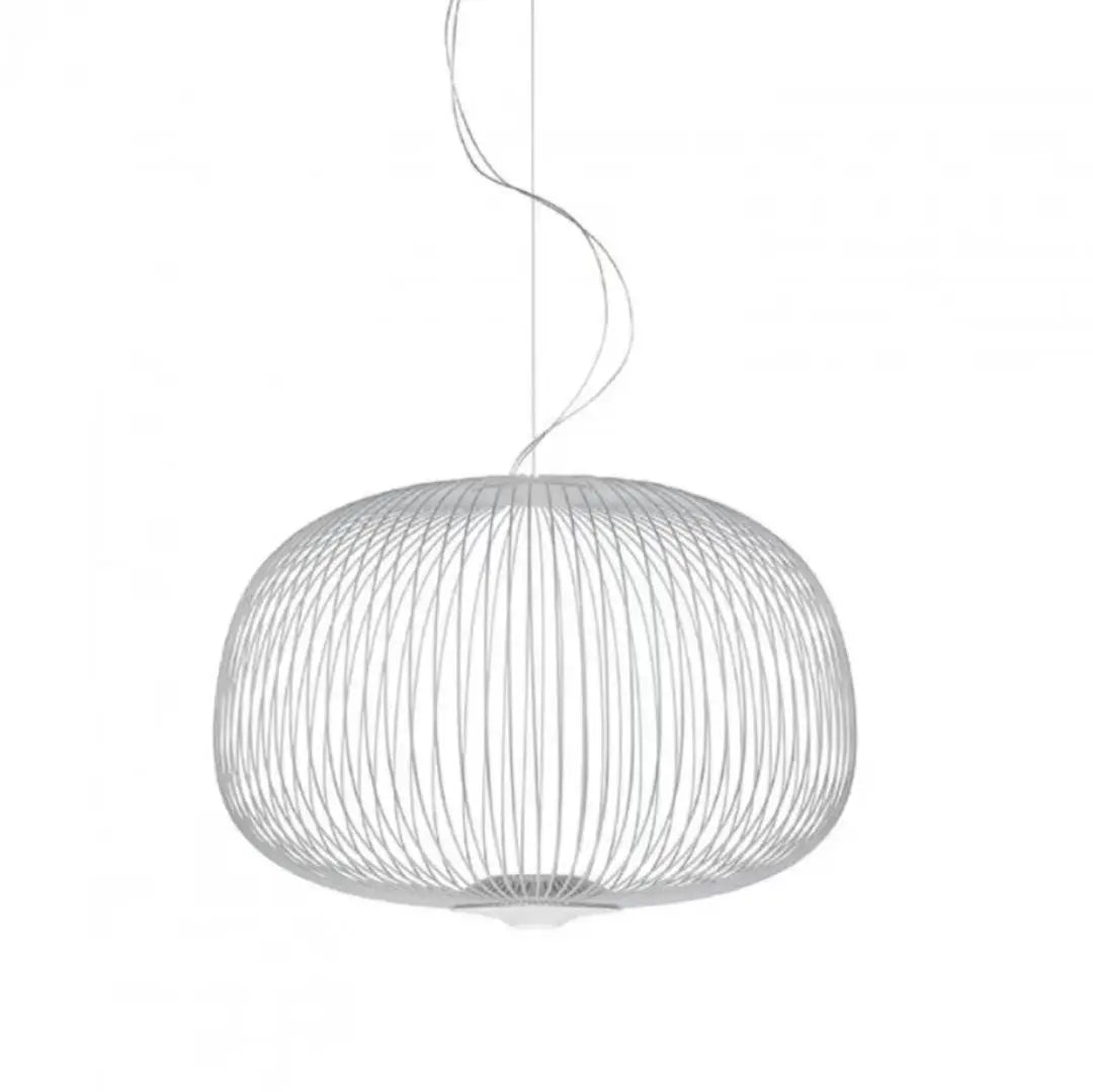 Nordic Mesh Spokes LED Pendant Light - Modern Bird Cage Design