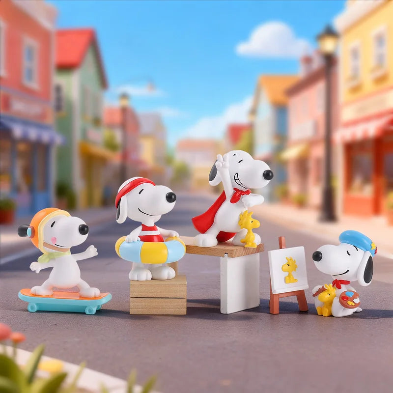 White Puppy Series Q Version Collectible Figurines - Mystery Gift Box