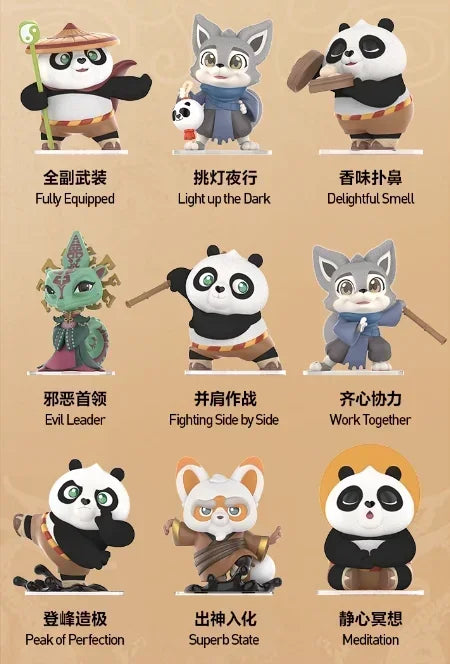 POP MART Kung Fu Panda Series Blind Box Collectible Figures Mystery