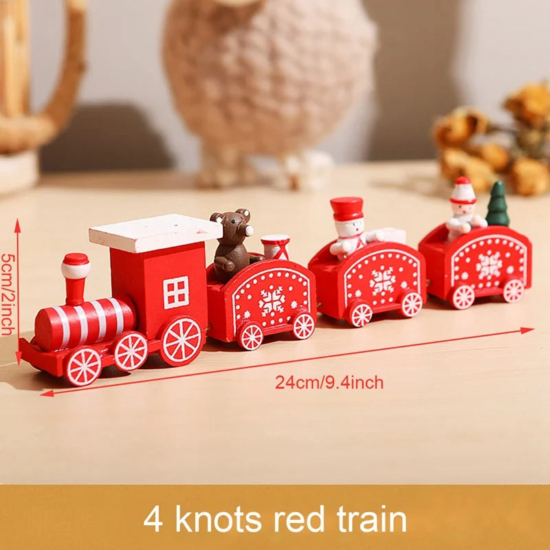 Christmas Train Ornament – Festive Wooden & Plastic Holiday Decor