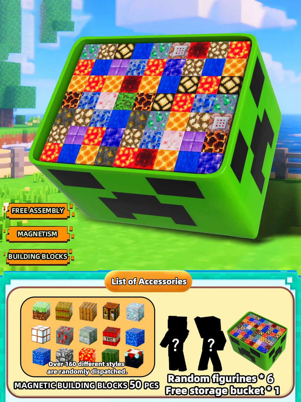 Magnetic Building Blocks Set - DIY Creative Toys for Kids