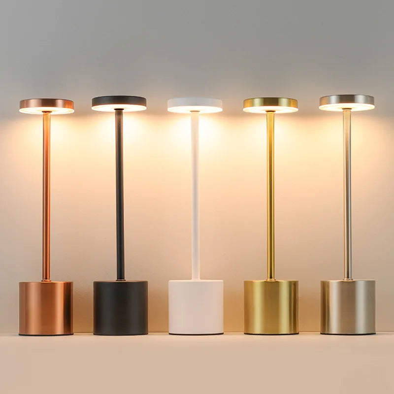 Modern Rechargeable LED Touch Dimming Table Lamp - Portable Luxury Design