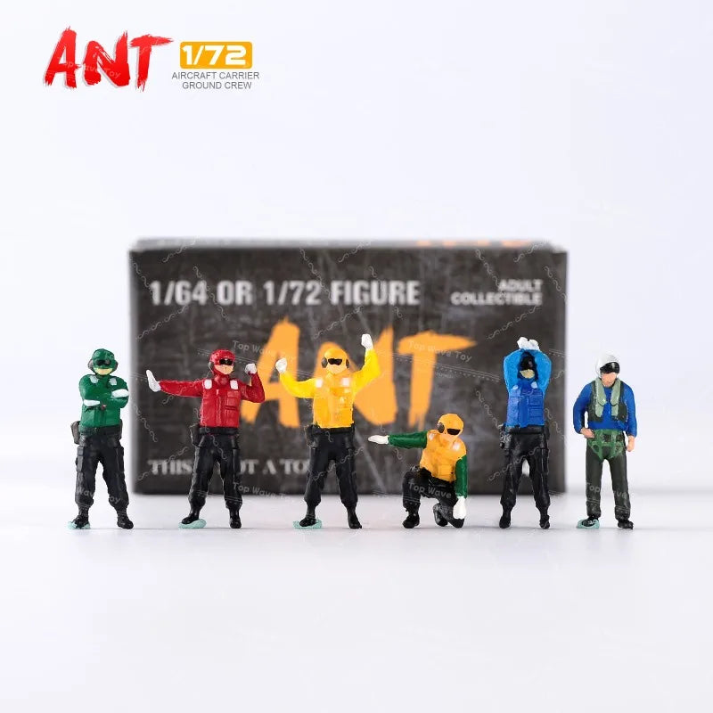 1/72 Scale WWII Aircraft Accessories - Ground Soldier Scene (6pcs)