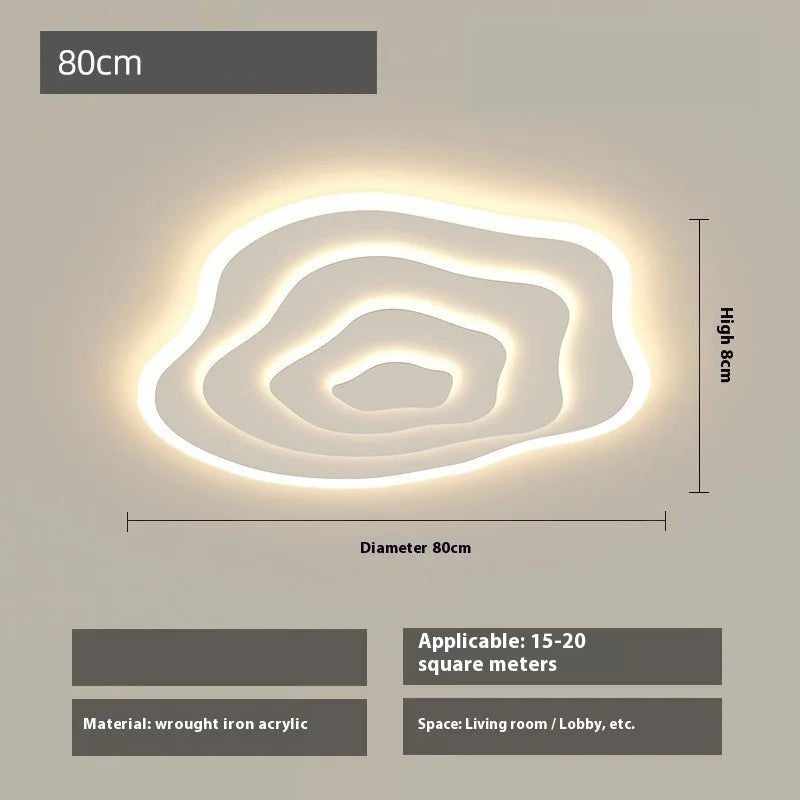 Nordic Ultra Thin Irregular LED Ceiling Light - Cloud Design