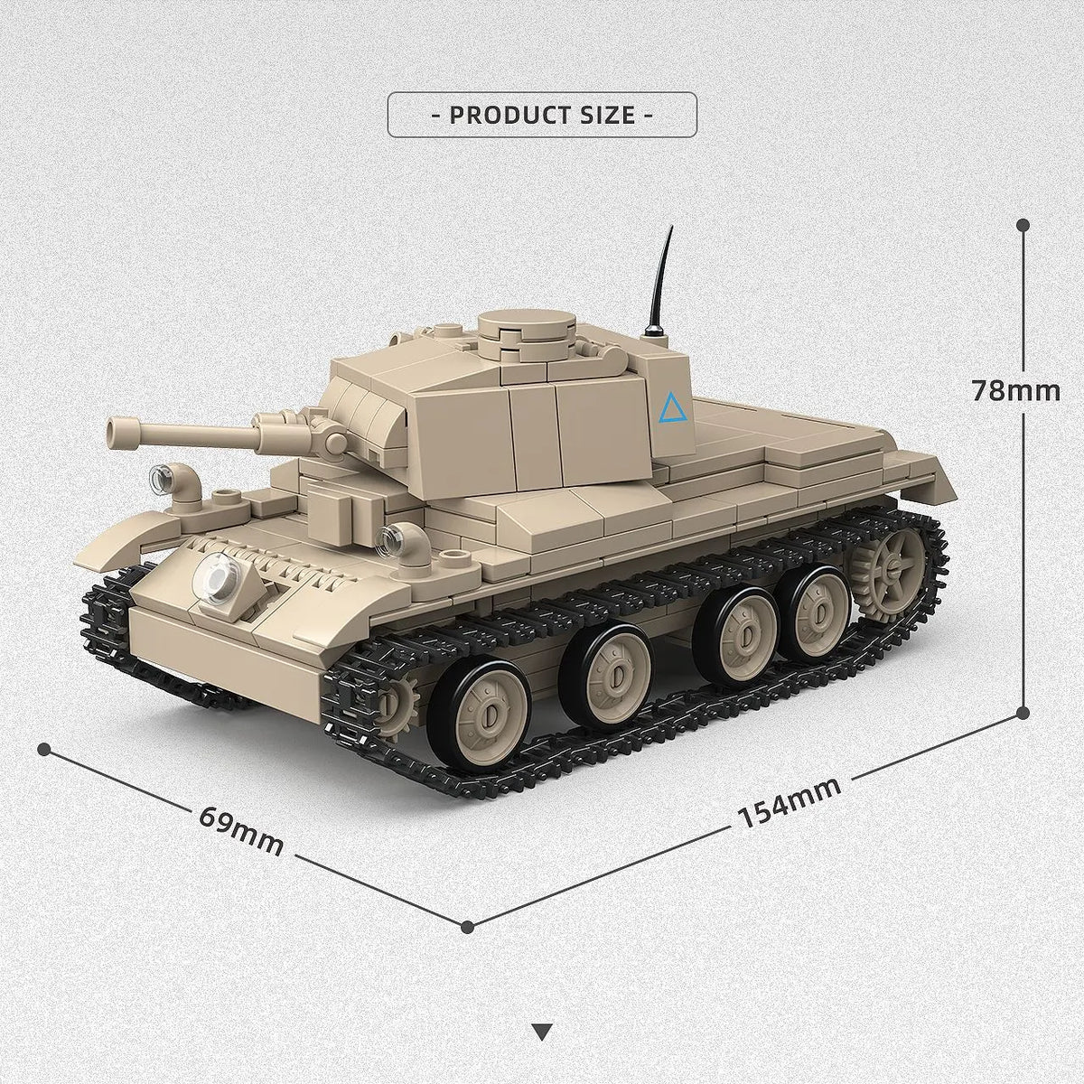 A13MK.I Cruiser Tank Building Blocks - Epic Tank Model for Kids