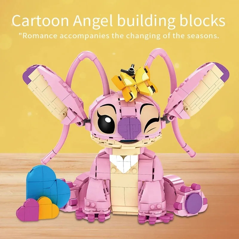 Interstellar Baby Angel & Stitch Building Blocks - Creative Space Set