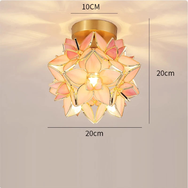 Nordic Copper Glass Pendant Light - Stylish LED Fixture for Home