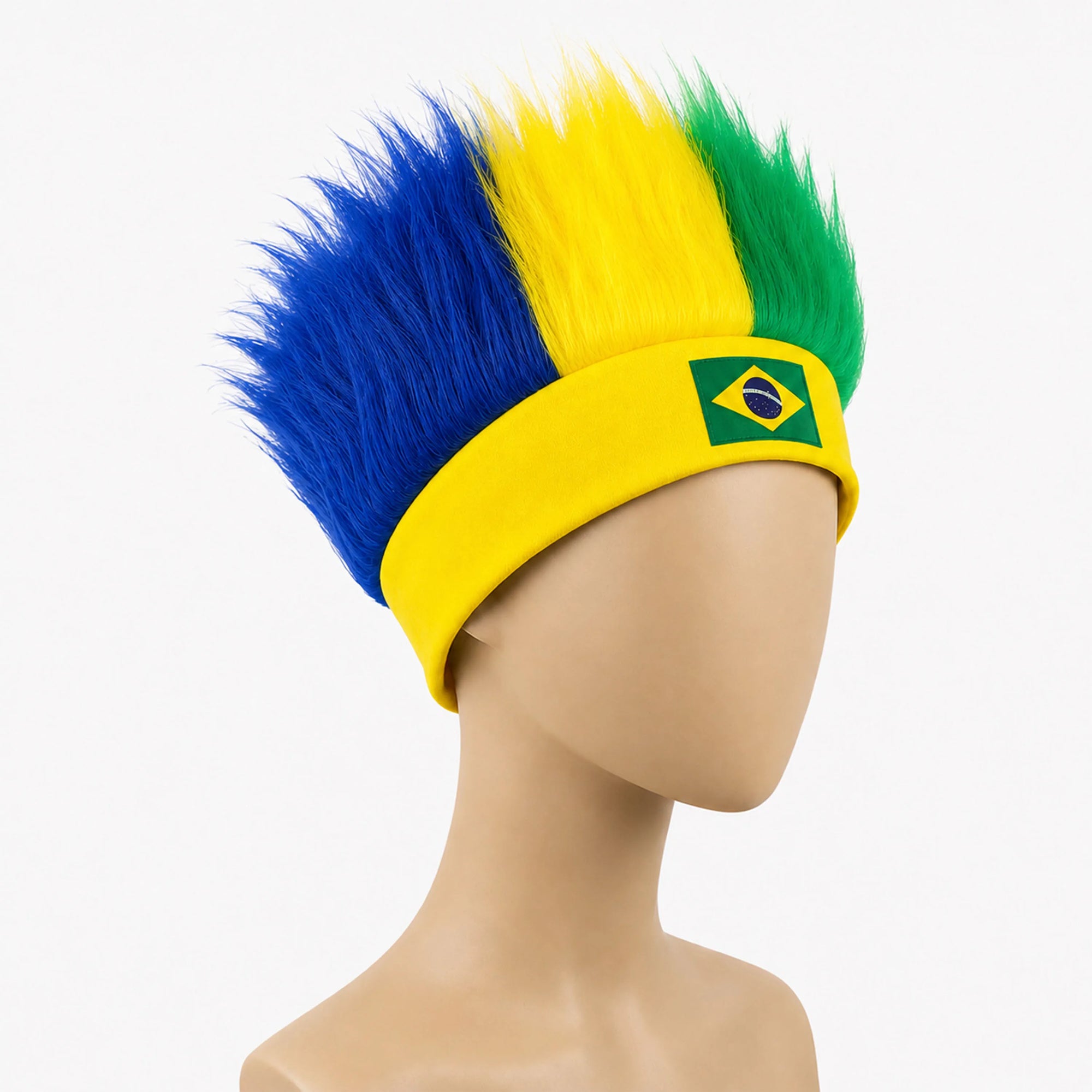 Ultimate World Cup Fan Wig - Vibrant National Flag Colors