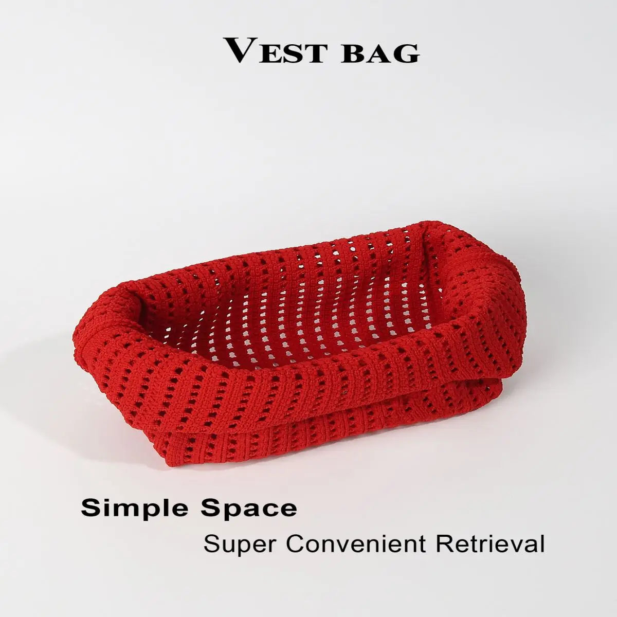 Handmade Colorful Knit Tote Bag for Women – Stylish & Casual