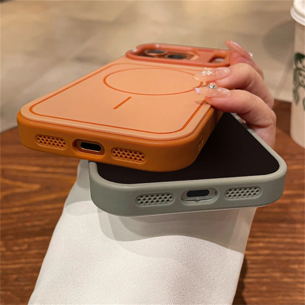Color Collision MagSafe Silicone Case for iPhone 17 Pro Max & More