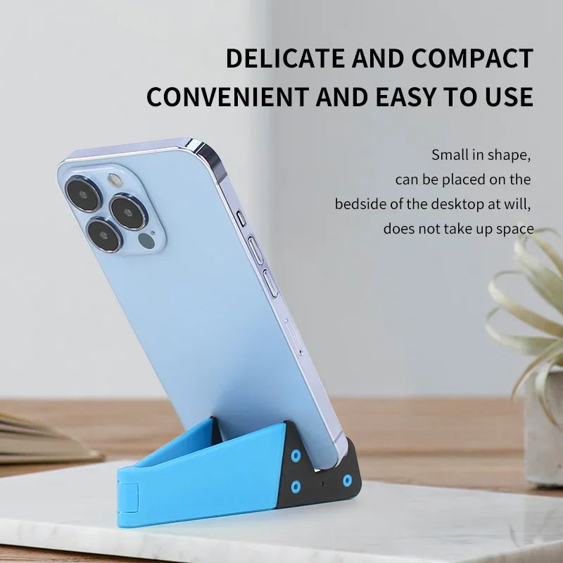 V-Shaped Universal Foldable Phone Stand - Adjustable Holder for Tablets