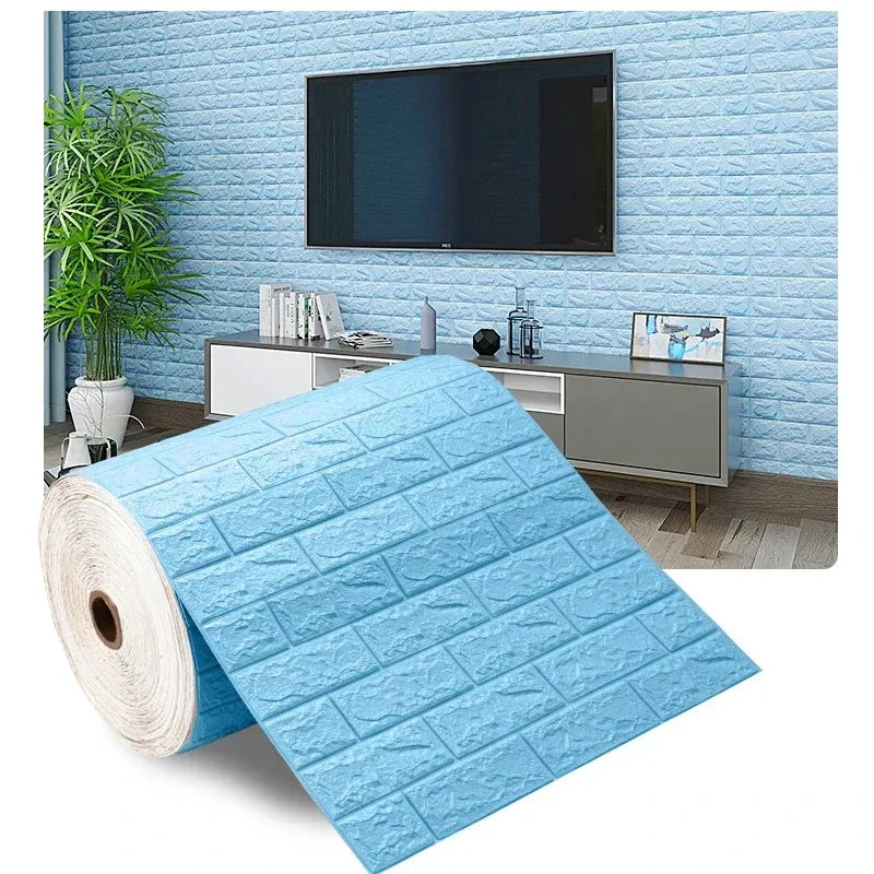 3D Self-Adhesive Foam Brick Wallpaper - Modern Home Décor