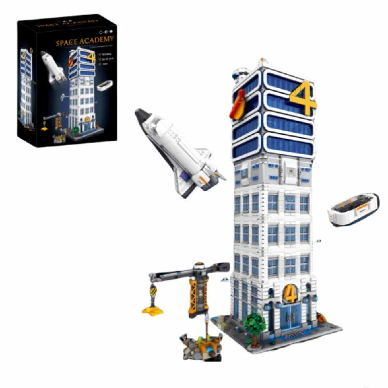 6135PCS Four Heroes Tower Model Kit - Sci-Fi Skyscraper Building Blocks