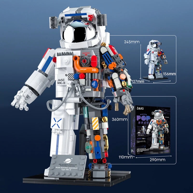 MOC Astronaut Building Blocks - Creative DIY Space Model Set