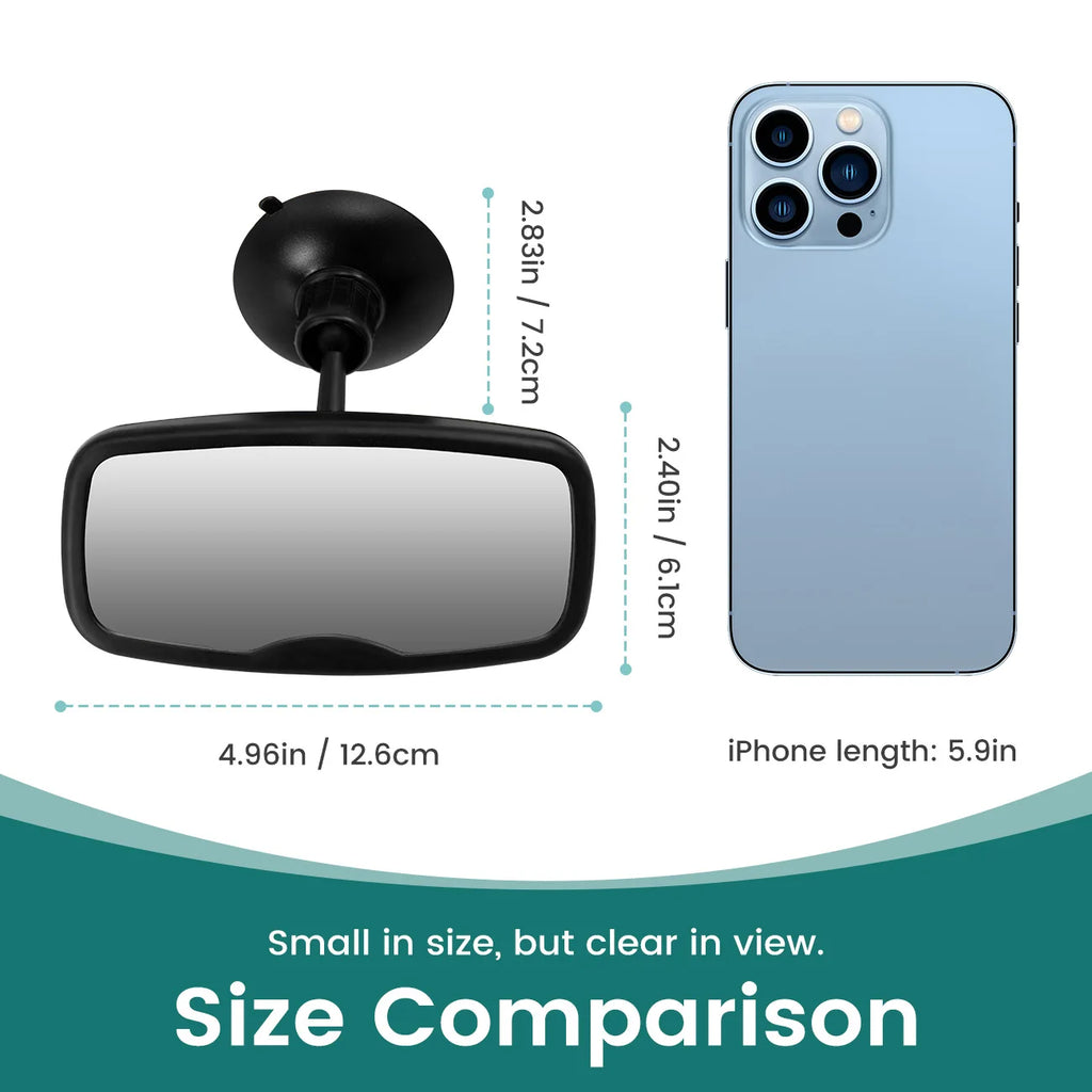 Shatterproof 360° Baby Car Mirror - Adjustable Rear View Observation