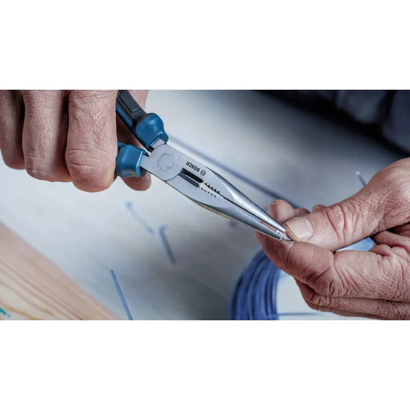 Bosch Long-Nose Pliers - Superior Grip & Precision Cutting Tool