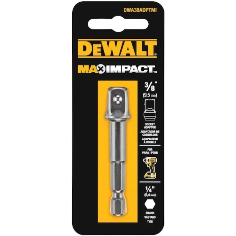 DEWALT MAX IMPACT™ 1/4" to 1/2" & 3/8" Adaptor Power Tool Accessory