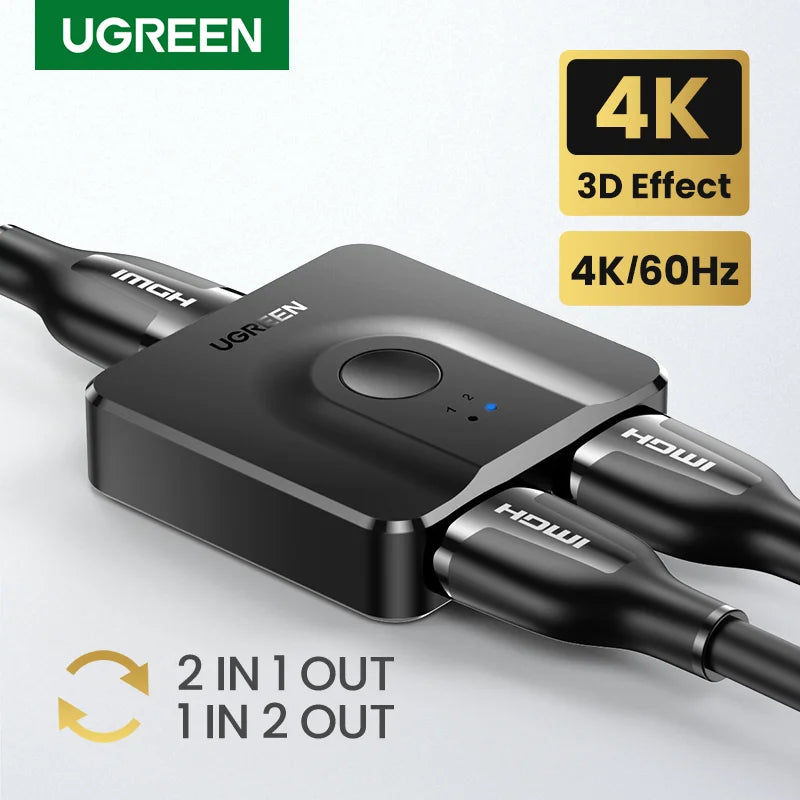 UGREEN 4K Bi-Directional HDMI Switch for Ultimate Gaming & TV
