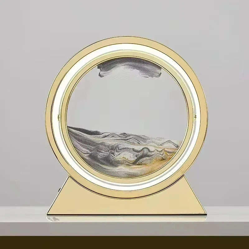 Dynamic Kinetic Sand Art Lamp - Stress Relief Hourglass Decor