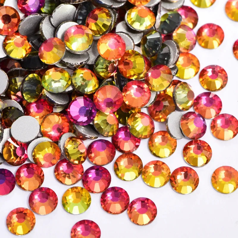 OLeeya Bulk Non-Hotfix Rhinestones for DIY Nail Art & Garments