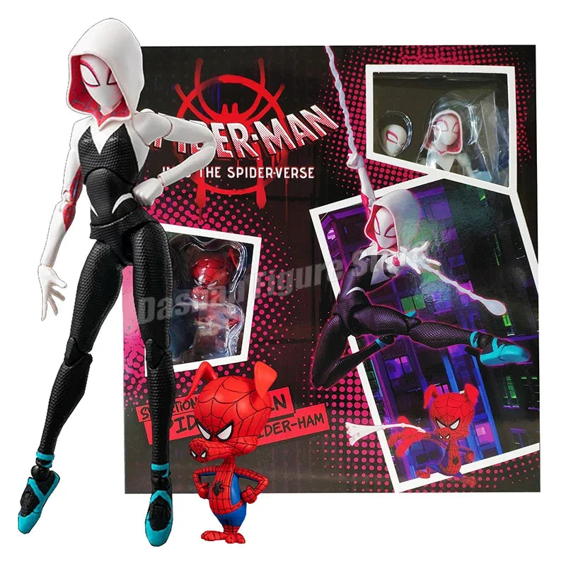 Spider-Verse Action Figures: Gwen Stacy & Miles Morales Models