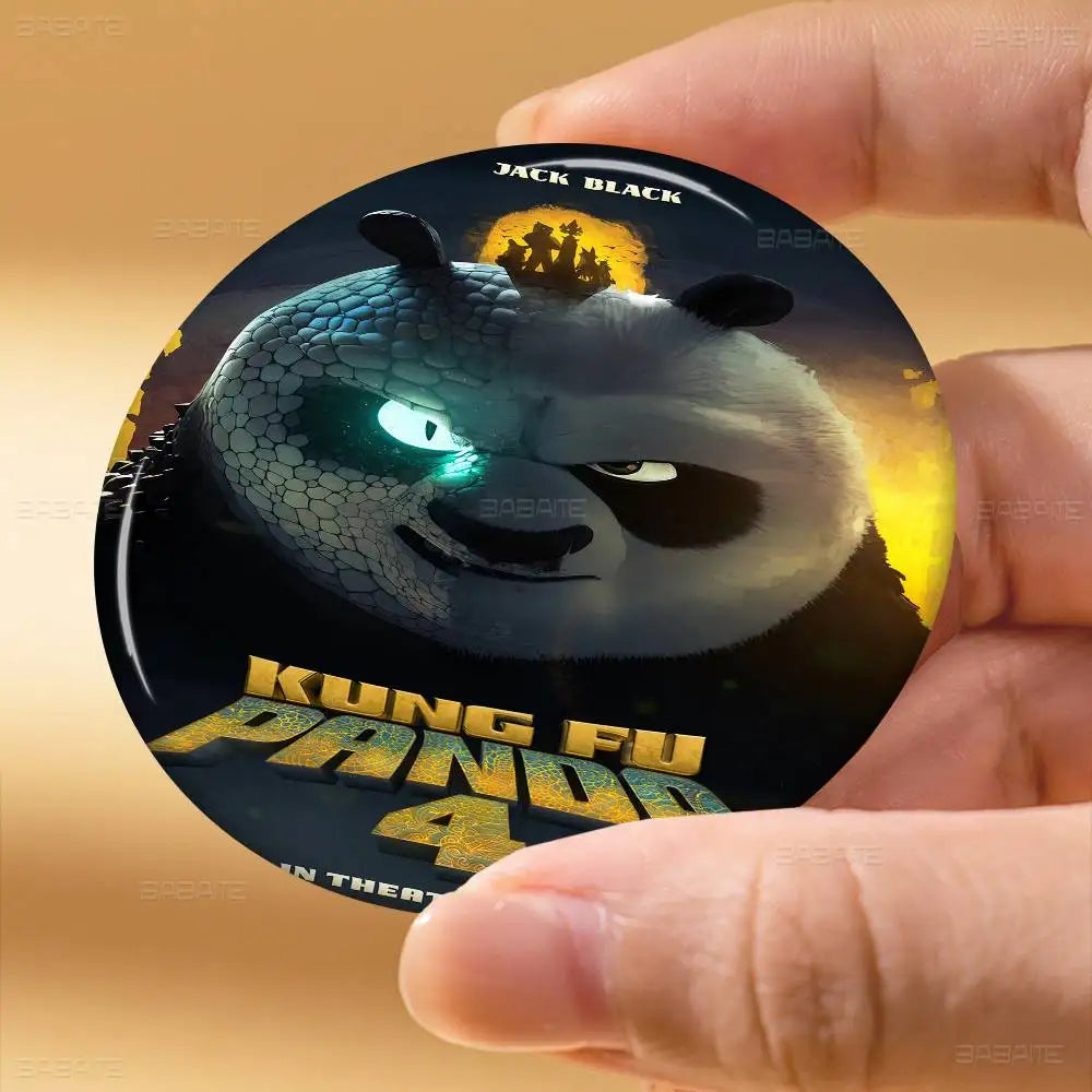 K-Kung F-Fu Panda Skateboard Brooch - Fun Collectible Badge